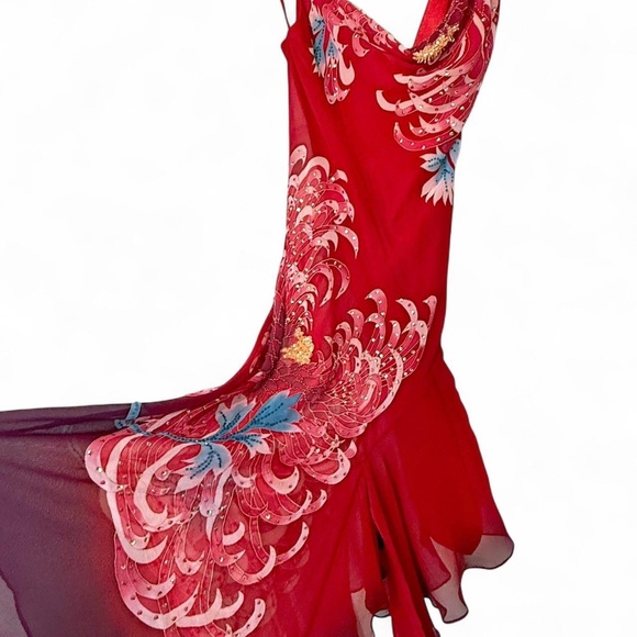 Vintage Cache Sue Wong Red Dress - Picture 5 of 5